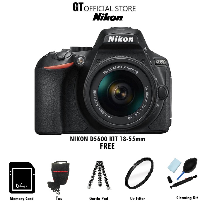 NIKON D5600 KIT AF-P 18-55mm VR / Camera Nikon D5600