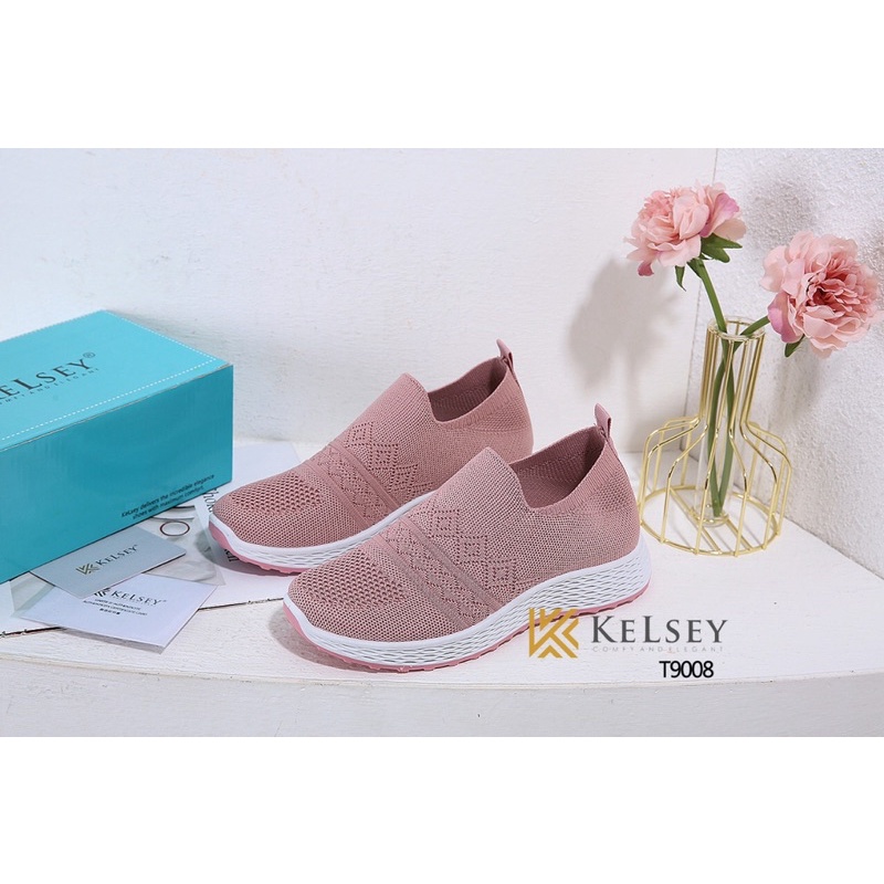 Kelsey Sepatu Flyknit Shoes wanita T9008