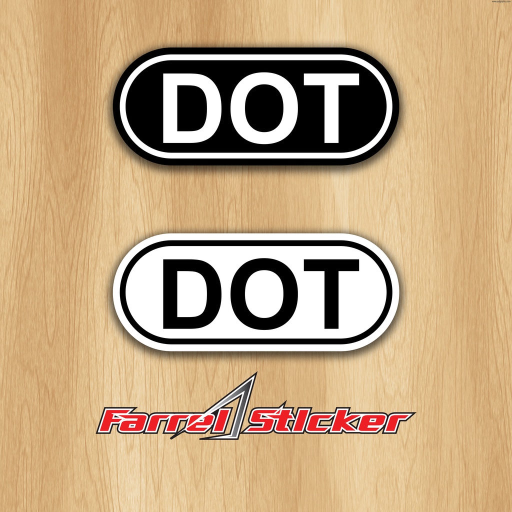 STIKER DOT STICKER HELM DOT 4CM