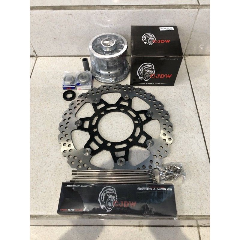 tromol depan kawasaki dtracker merk cjdw