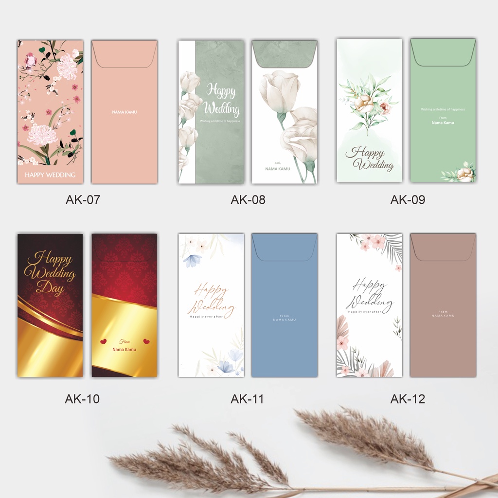 

[SERI 2] Amplop Wedding / Amplop Kondangan / Amplop Custom Nama Premium