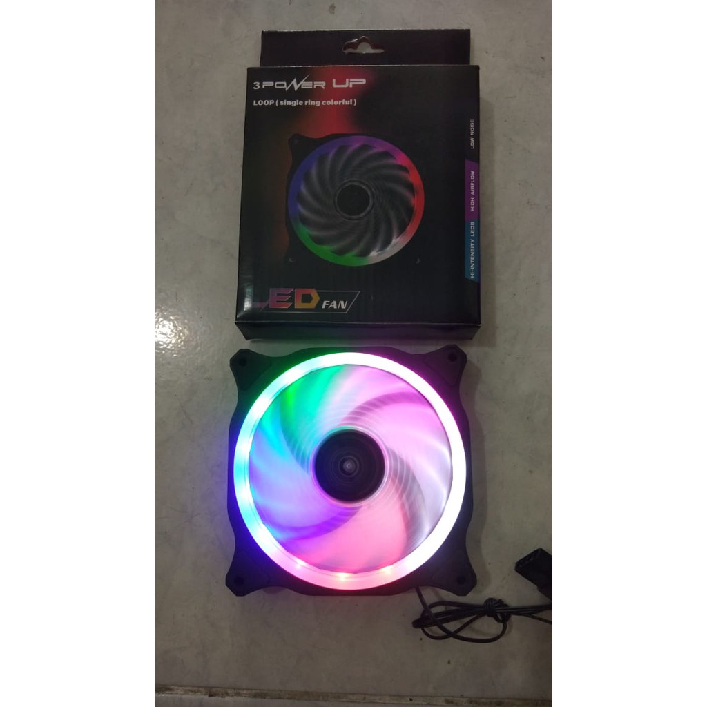 Power Up Loop Fan Casing 12Cm Single Ring LED