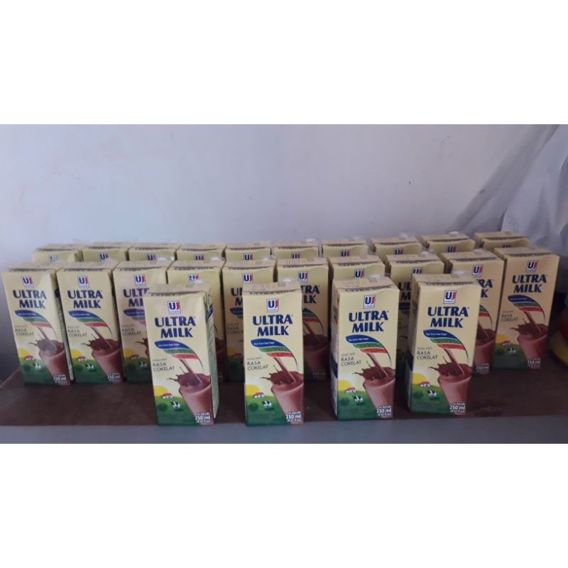 

ULTRA MILK SUSU UHT COKLAT 250ML x 24 pcs TERMURAH !