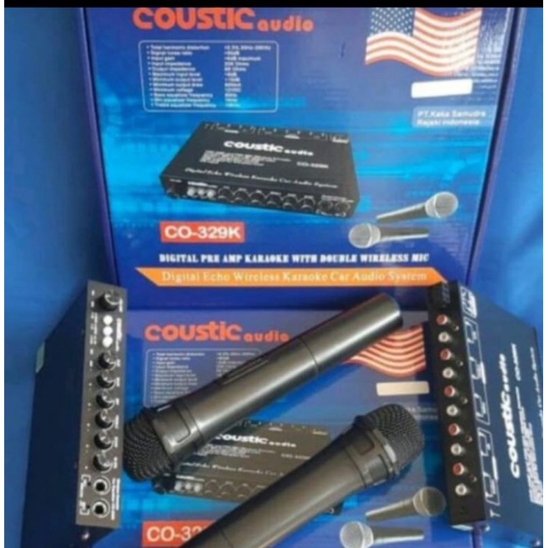 Parametrik pre amp COUSTIC AUDIO CO-329k Karaoke Wirelles equalizer
