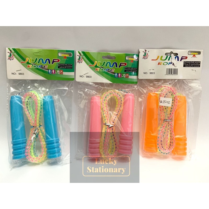 Jump Rope Skipping Anak tali warna warni/ Tali Lompat skipping soft handle anak tali warna warni