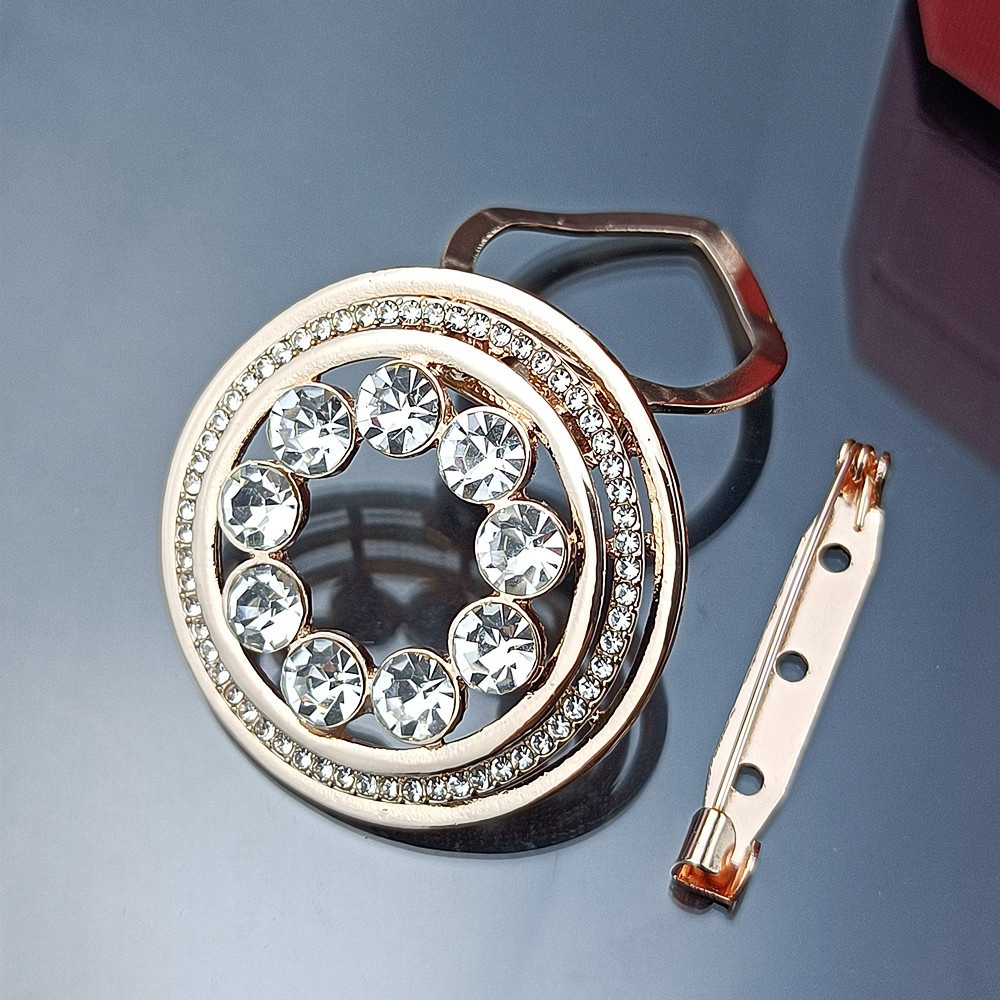 Bros Pin Bentuk Bunga Aksen Mutiara Dan Berlian Imitasi Gaya Korea Untuk Aksesoris Syal