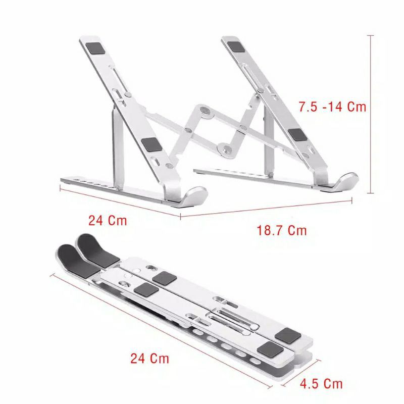 Holder Stand Laptop Multifungsi Stand Laptop Holder Lipat Standing Tablet