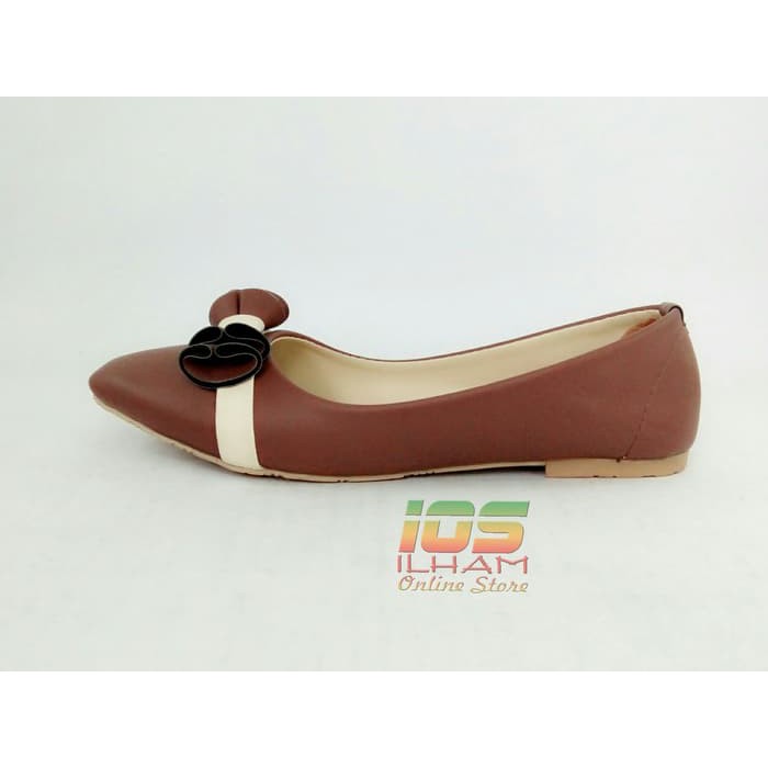 D&amp;A Cokelat Sepatu Balet Wanita Size 36-40