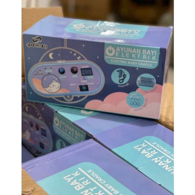 RECOMMENDED | MERK TERLARIS | Ayunan Bayi Elektrik | Ayunan Listrik GT BABY | SPACE BABY 7 per-5