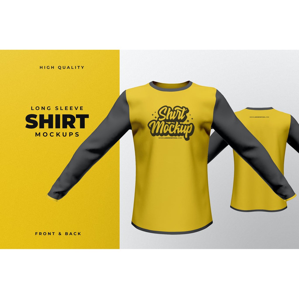 Pro Long Sleeve Shirt Mockup ADTY Version - Creative Marketid-1