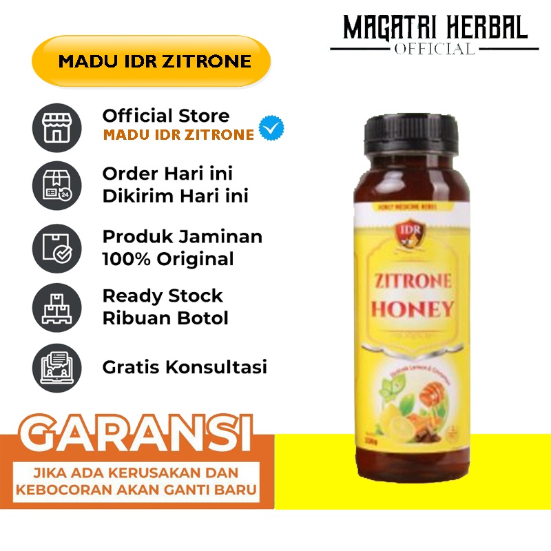 IDR Madu Zitrone - Ahlinya Atasi Berat Badan dan Melancarkan Pencernaan