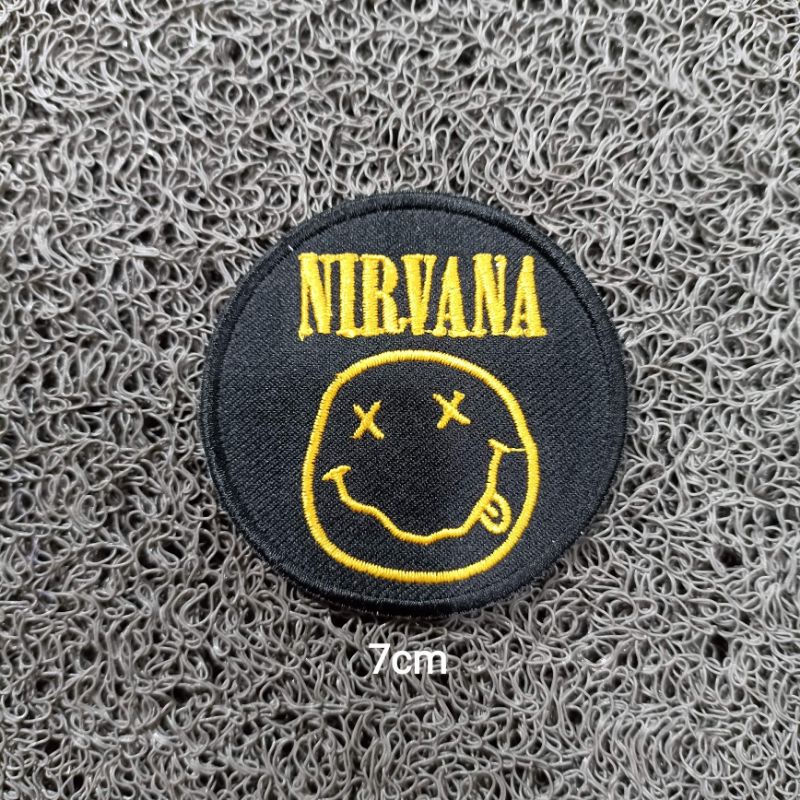 Patch bordir mini nirvana / game over terlaris best quality