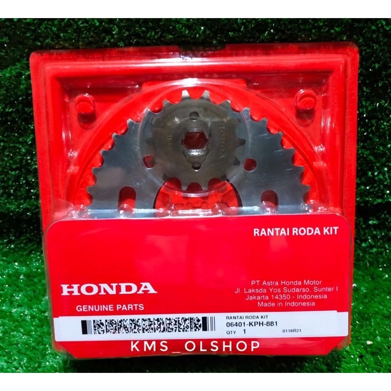 Gearset Girset Gear Gir Rantai Set Karisma Supra x 125 Kirana KPH ORIGINAL AHM 06401-KPH-881