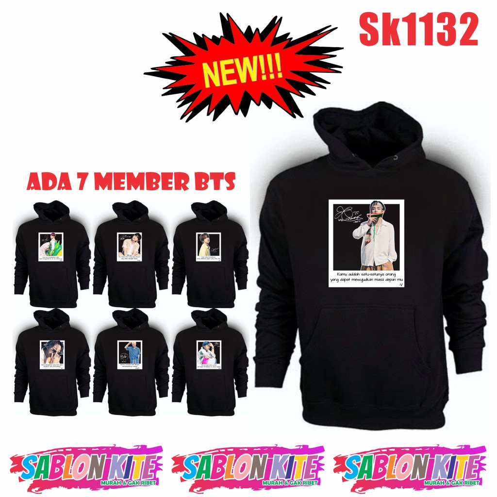 MURAH!!! HOODIE SWEATER KPOP QUOTE PERMISSION TO DANCE SK1132 JK V SG JIMIN JHOPE RM JIN UNISEX