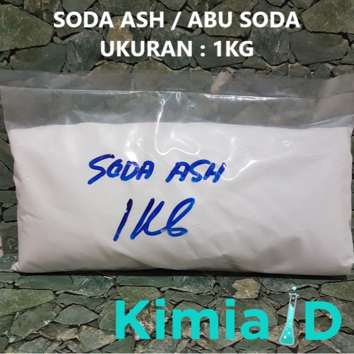 Soda Ash 1Kg  - Soda  Ash Dense - Na2CO3  Abu Soda -  PH Kolam Renang -  Pembersih Air Perawatan Air