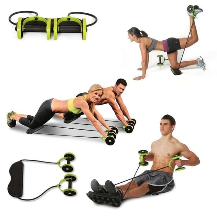 Abdominal Wheel AB Mat Dual Roller Revoflex Xtreme Fitness