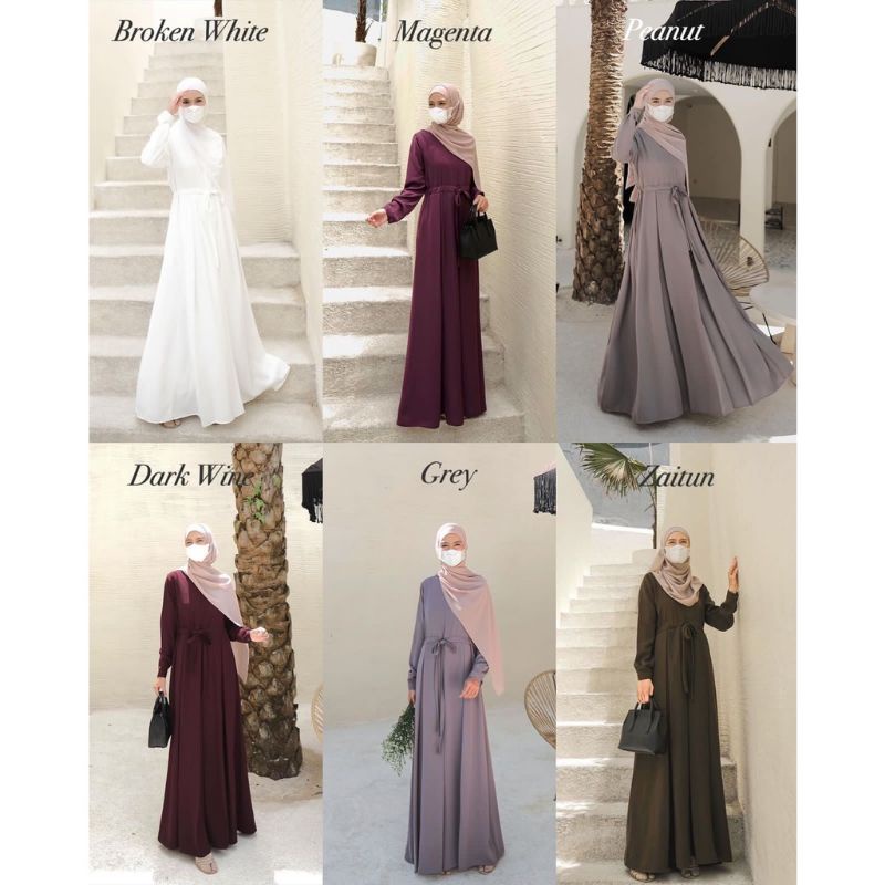 RAHAYU DRESS ( DRESS SAJA) PART 2 | Faezia Official Shop | Baju Gamis Syari dress populer Elmiza