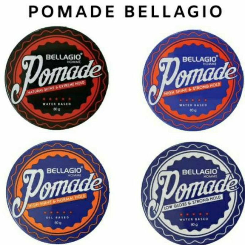 Bellagio Styling Clay Pomade stylish rambut Bellagio 80gr