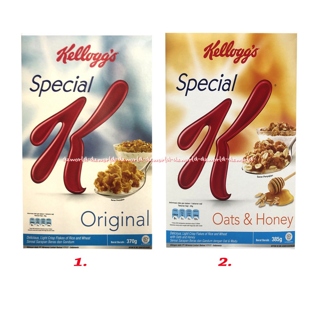 Kellogg's Special K Original Crisp Flakes Of Rice Sereal Sarapan 370gr