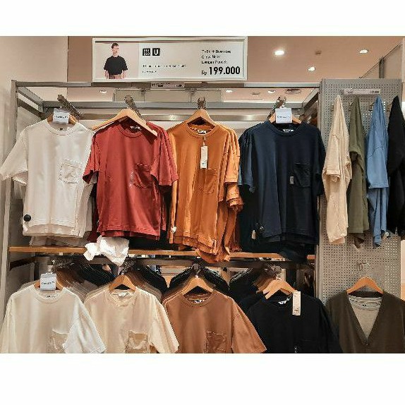 JASTIP T-SHIRT UNIQLO OVERSIZED CREW NECK