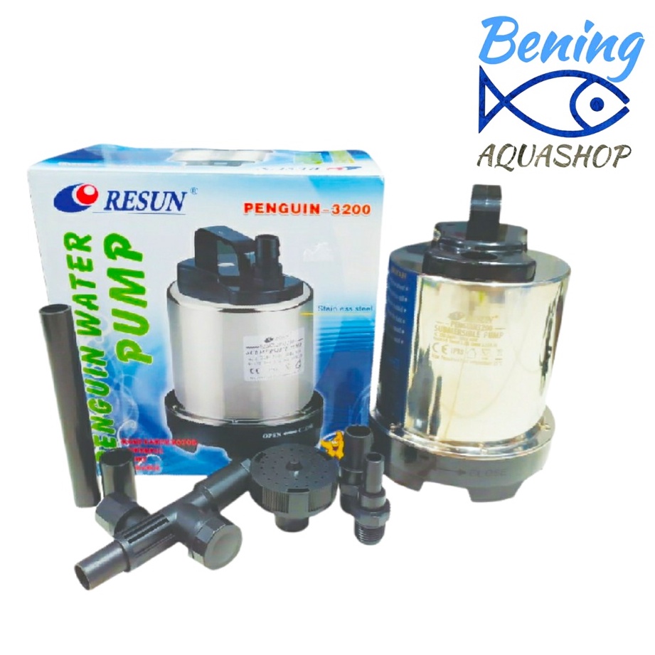 Resun Penguin 3200 Pompa Air Kolam / Aquaponik (3200 LPH 80 watt)
