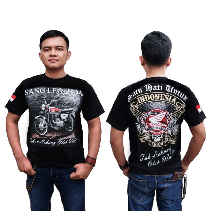 [COD] Kaos Motor Honda Cb classic, Baju Motor honda CB classic 01 Free stiker