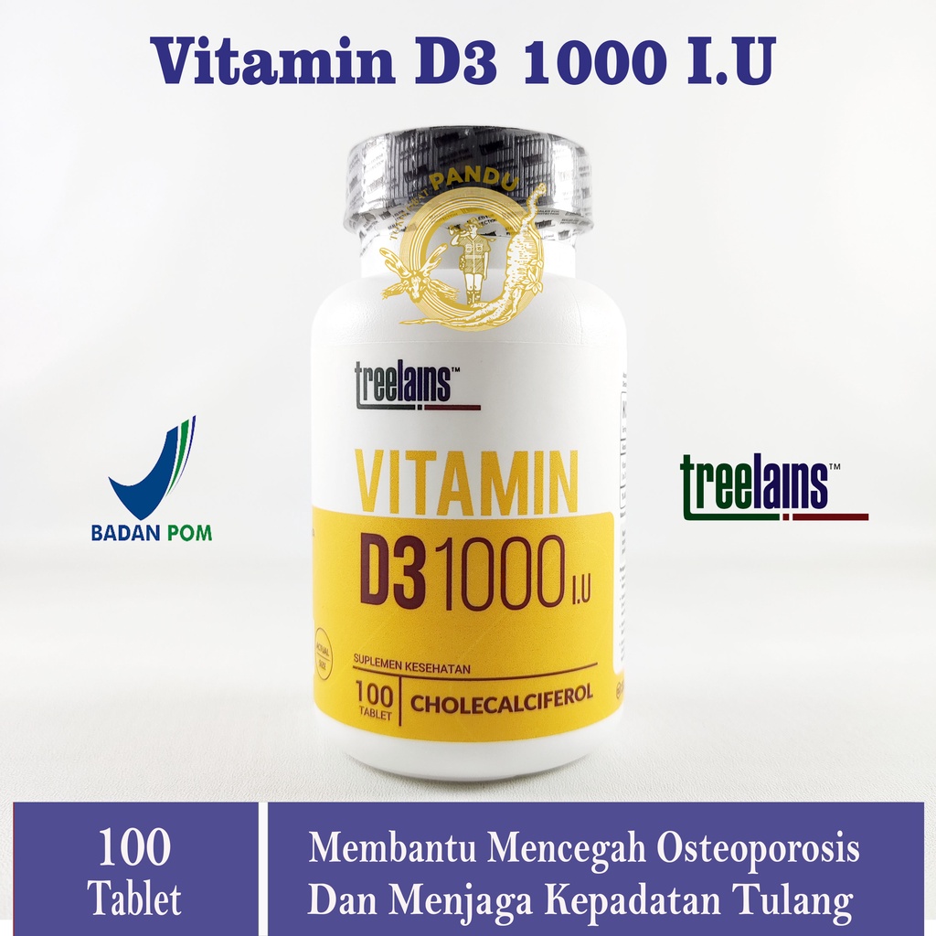 TREELAINS VITAMIN D3 1000 IU (100 TABLET) / VITAMIN D3 1000iu