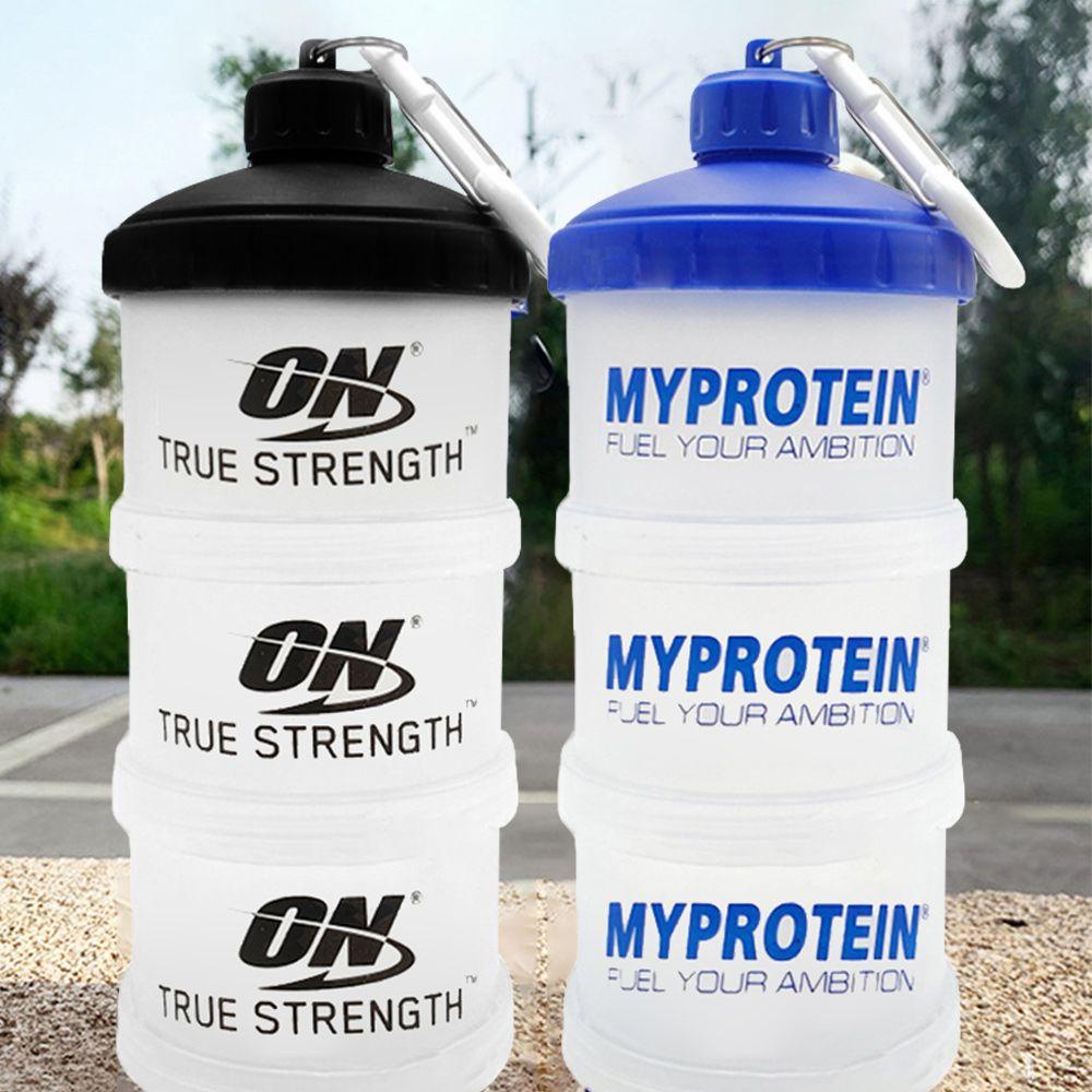 Botol Bubuk Protein Nanas Wadah Penyimpanan Nutrisi Mini Fitness Kotak Suplemen Water Bottle