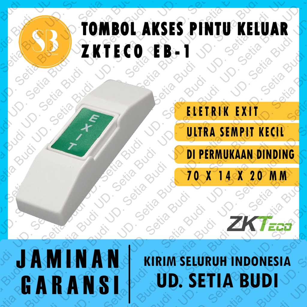 ZKTECO EB1 Tombol Pintu Keluar Akses Kontrol Eletrik EB 1