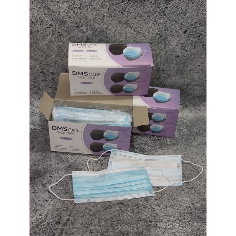 Masker Earloop 3 Ply DMS care Face Mask KEMENKES / BNPB
