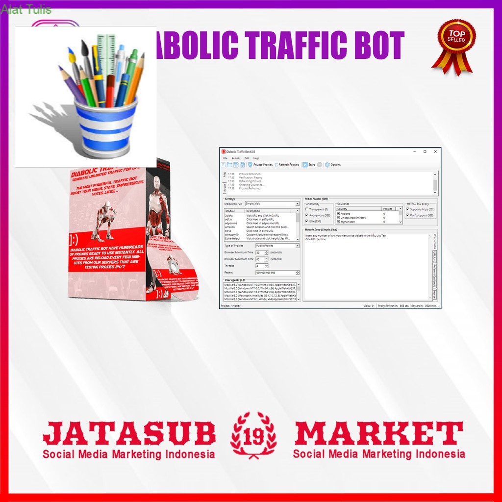 PROMO Tools Diabolic TrafficBot Full Edition v7.06 Full Activated + Gifts