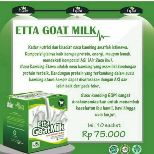 

Susu kambing etawa