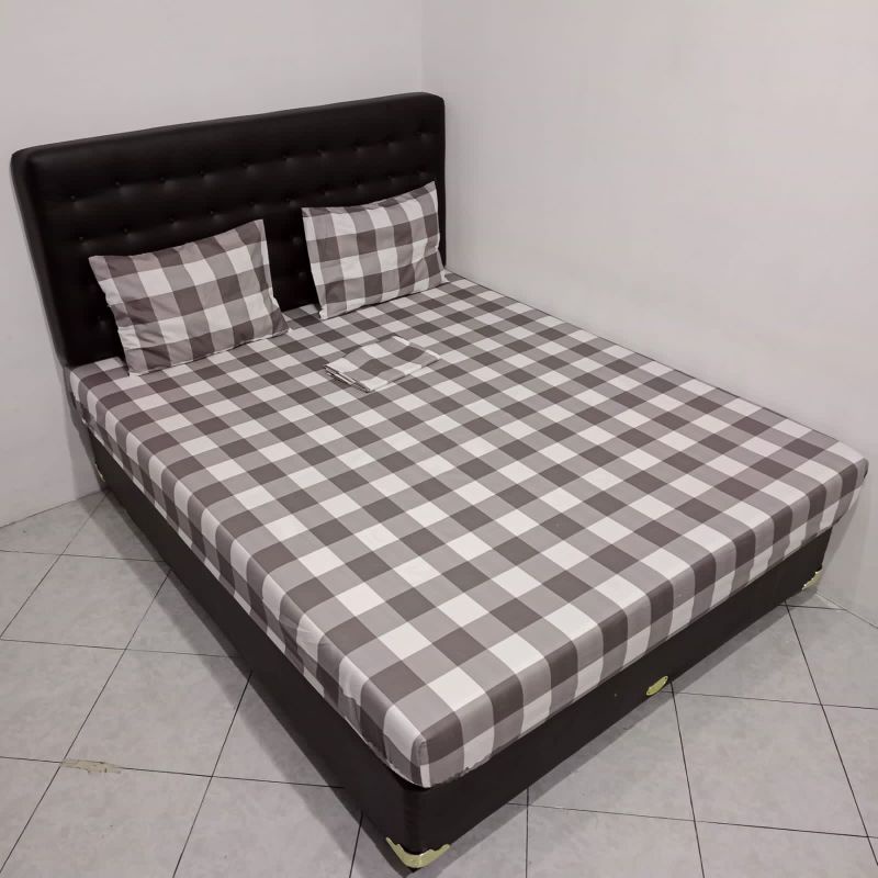 sprei grey square
