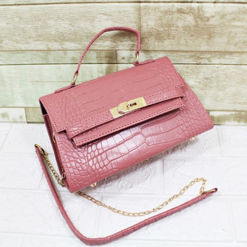 Bag Kelly Croco C001518 Fashion Selempang Tas Wanita