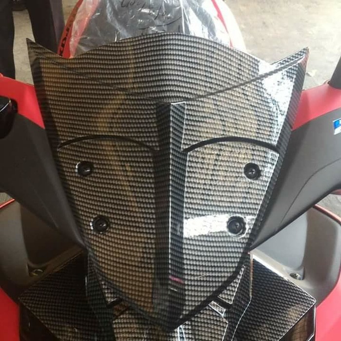 Visor Aerox Carbon Tutup Batok Depan Aerox 155 Carbon