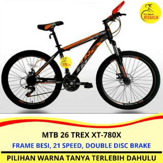  Sepeda  Gunung  MTB  26 Trex  XT 780X 21 speed Murah Shopee 