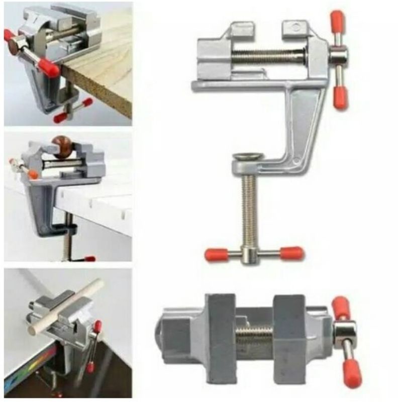 Clamp Meja Catok Vise Table / RAGUM Mini Kerajinan Seni Perhiasan /Catok Meja Clamp Penjepit Kayu