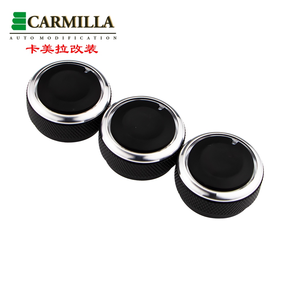 3pcs / set Tombol Knob Kontrol Panas AC Bahan Aluminum Alloy Untuk Kia Rio