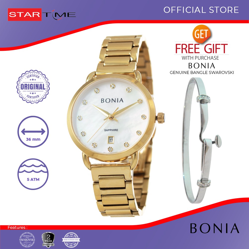 Jam Tangan Bonia Premium Jam Tangan Wanita BP10495-2257 Original