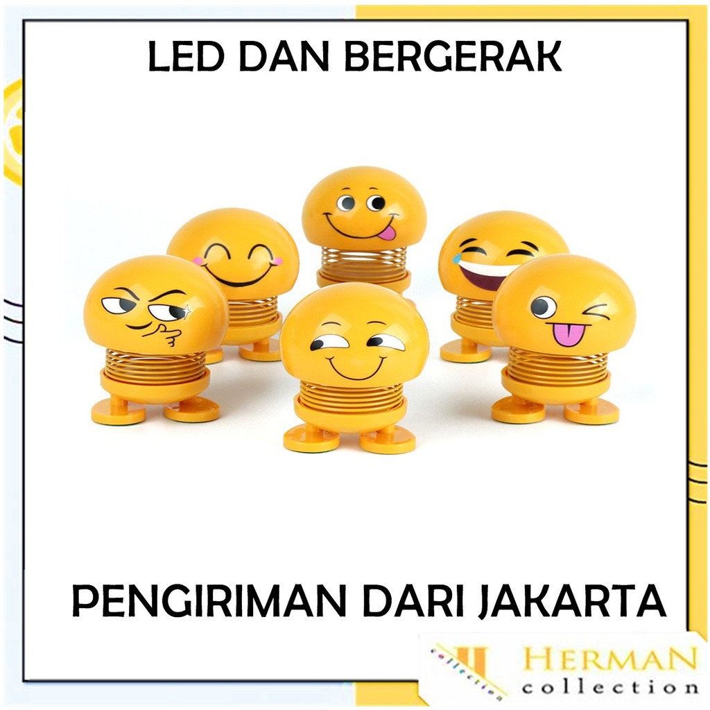 HC Aksesoris Boneka Bergoyang LED + Nyala Tempelan Mobil  