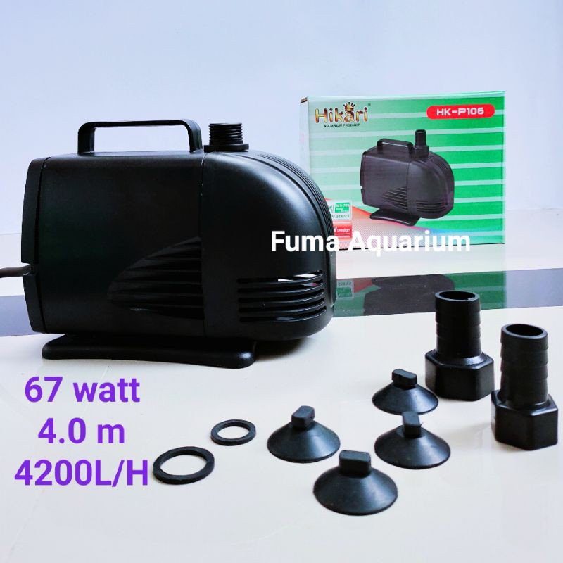 POMPA Air Kolam Aquarium Hidroponik Aquaponik HIKARI HK-106 Water Pump Submersible Pump