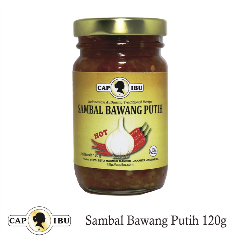 

Sambal Bawang Putih Cap Ibu 120G (Botol Mini)