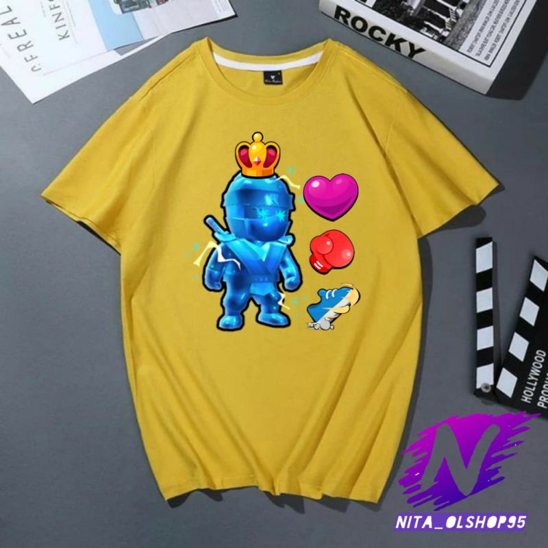 baju anak stumble guys kaos stumble guys ninja elektro