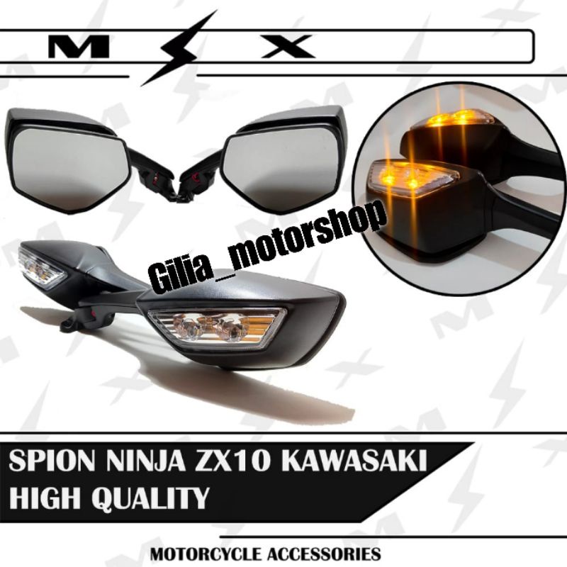 Spion ZX 10R LED Import Black Series Spion ZX10 Spion ZX 10R R25 R15 V3 CBR250RR ZX636 Kawasaki Z10R R6 NINJA 250FI