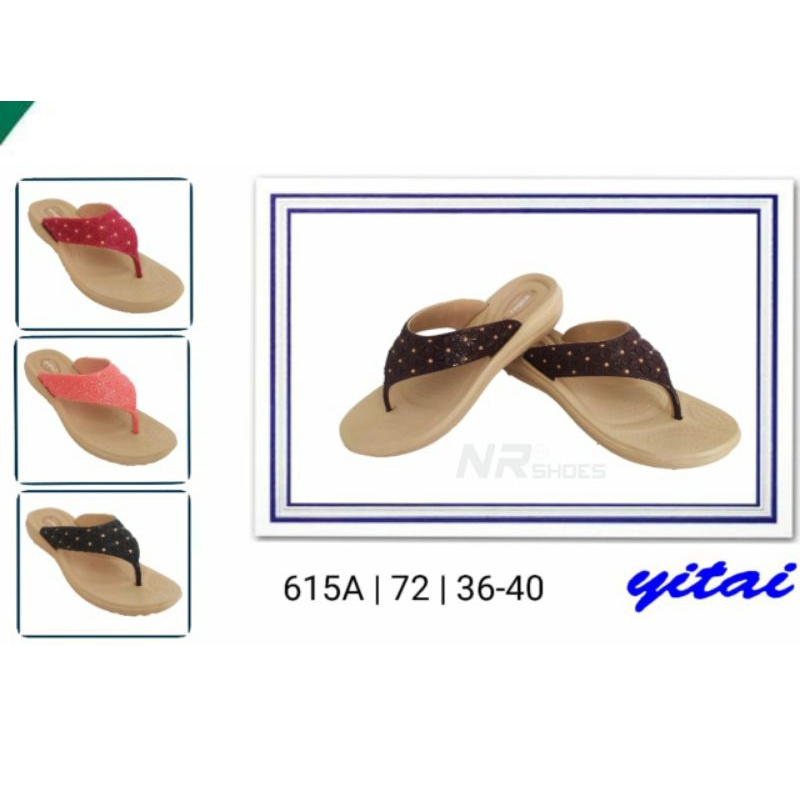 615A | SANDAL WANITA DEWASA SIMPEL KEKINIAN | UK 36-40