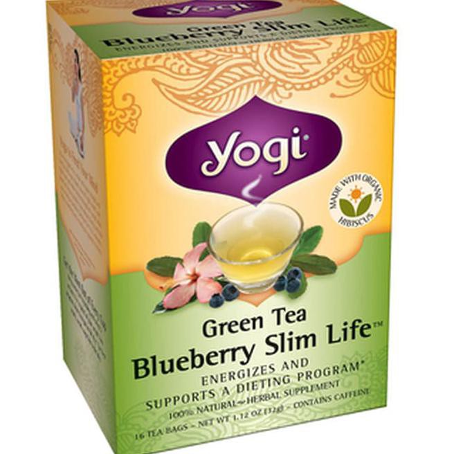 

IV88 YOGI TEA, GREEN TEA BLUEBERRY SLIM LIFE, 16 TEA BAGS, 1.12 OZ (32 G) M3W5