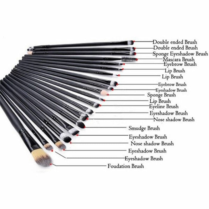 Kuas Make up Brush Make Up isi 20 Pcs Kuas Make UP Kosmetik 20 In 1 Set Paket Kuas Makeup Lengkap