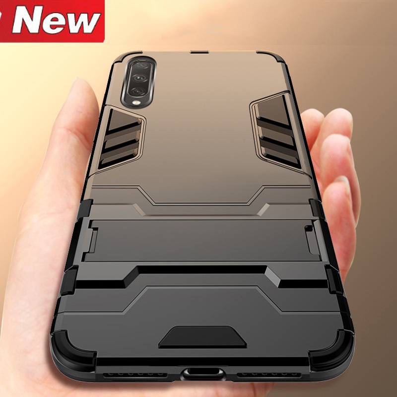 Casing Hard Case Belakang Armor Robot Bahan PC + Silikon Slim Anti Knock Untuk Huawei Honor 20 / 20 Pro