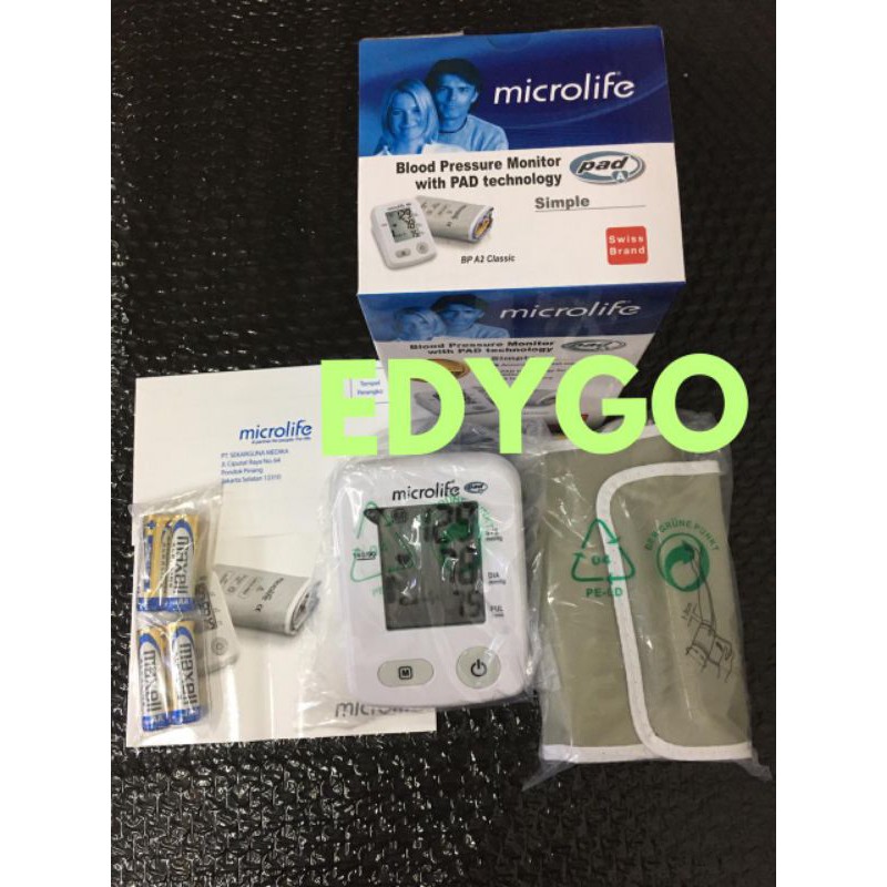 Tensimeter Digital Microlife BP A2 Tensi lengan..alat ukur tekanan darah & cek detak jantung