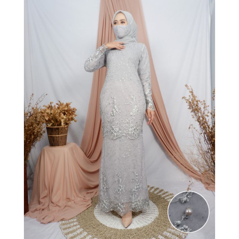 Gamis duyung tille kirana / gamis mermaid tulle